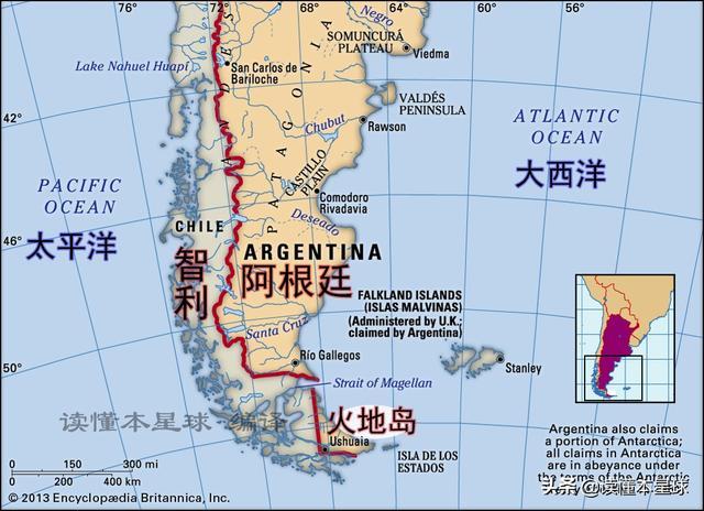 南極火地島旅遊,南極火地島地圖